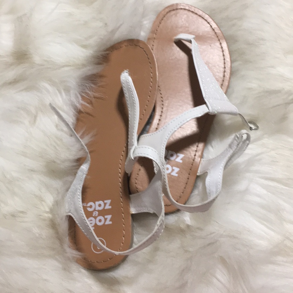 Girls glitter thong sandals